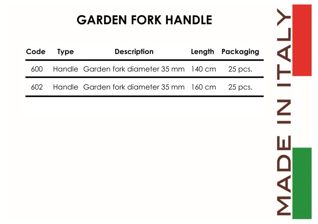 GARDEN FORK HANDLE | Wood Handles Production